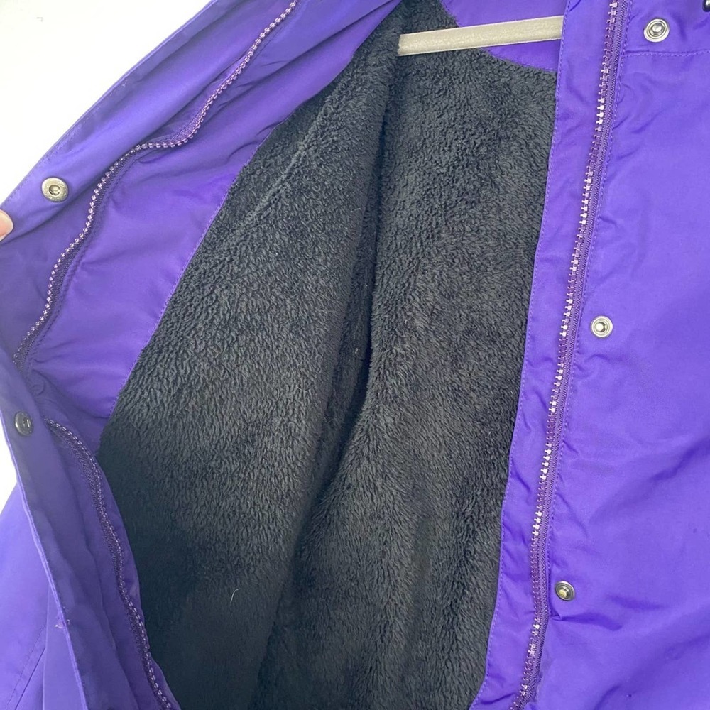 L.L.Bean Women's Small Purple Fleece Lined Hooded Zip Up Winter Jacket Coat‎ - Picture 10 of 14